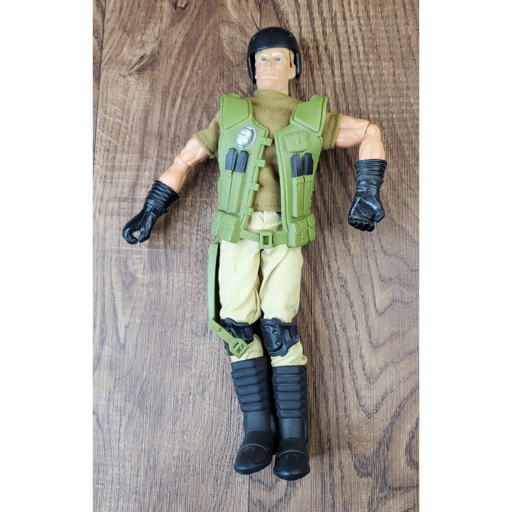 GI Joe Talking Articulated Mouth Action Figure 12" Hasbro 2003 Works